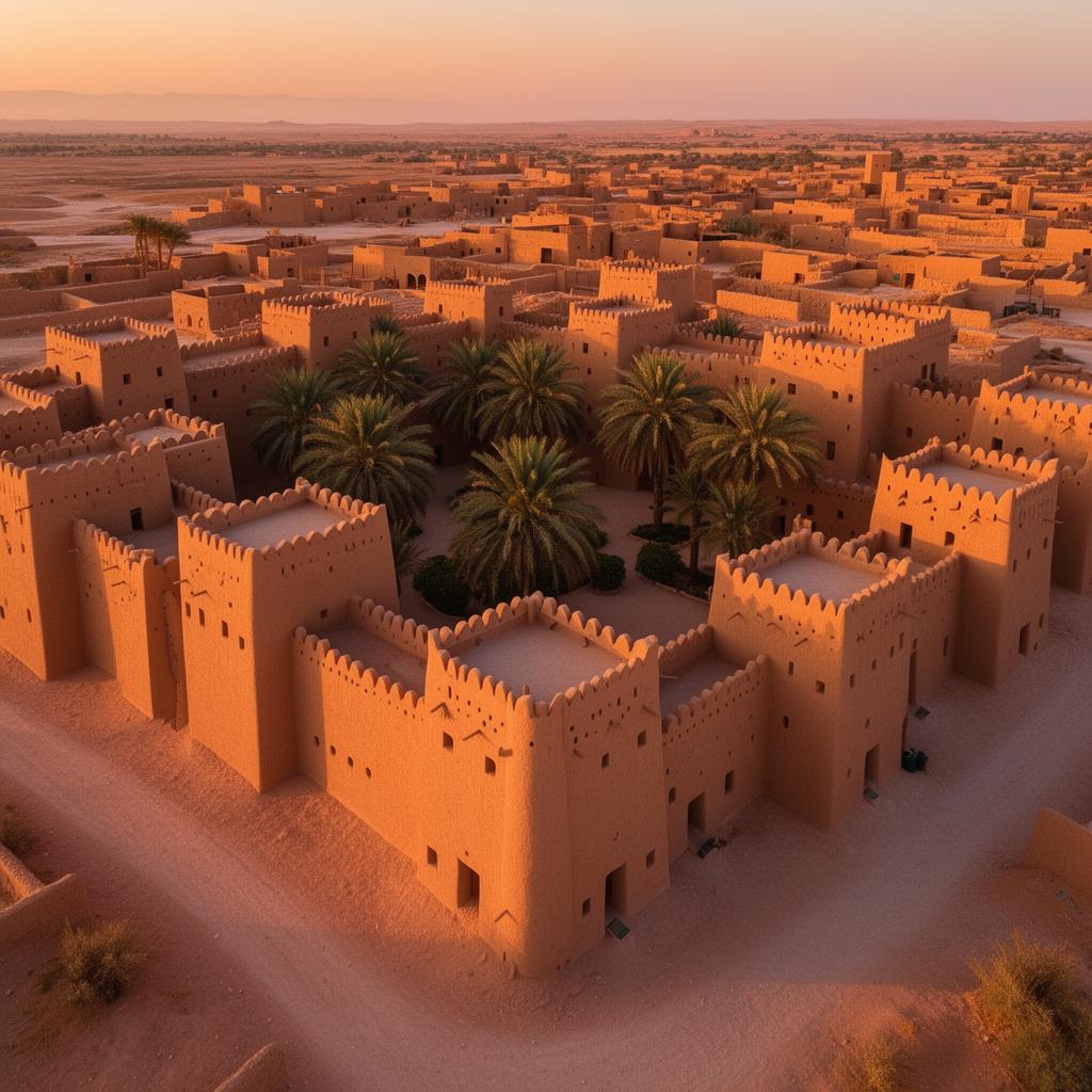 منظر جوي من قُصور طَريف