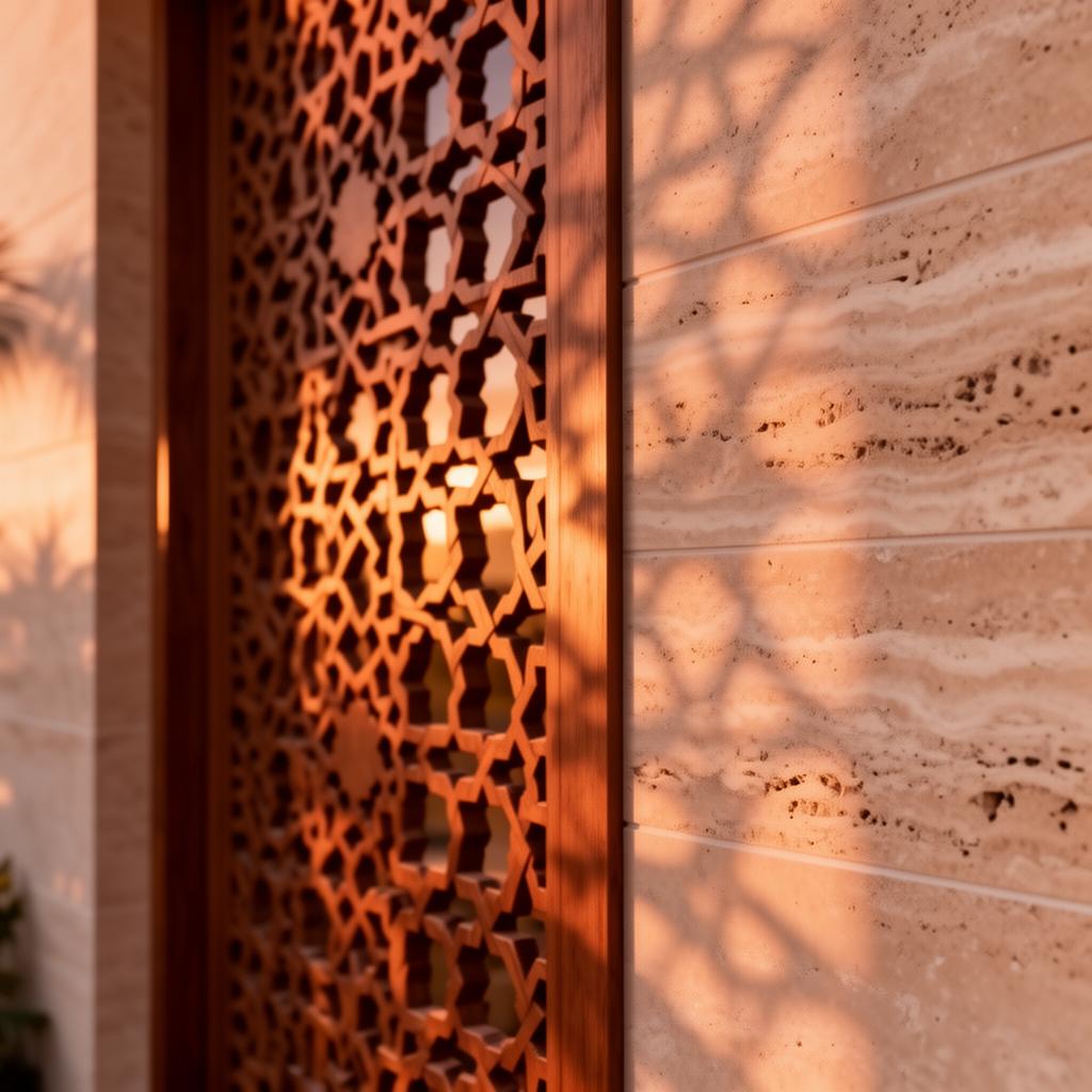 تفاصيل معمارية من وَاحة المَلقا